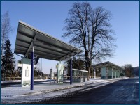 Der Brucker Busbahnhof. (Foto: mikodiko)