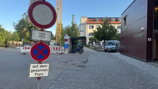 Rathausparkpl�tze bis 11. September gesperrt