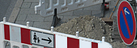 Baustellen und Verkehrsbehinderungen